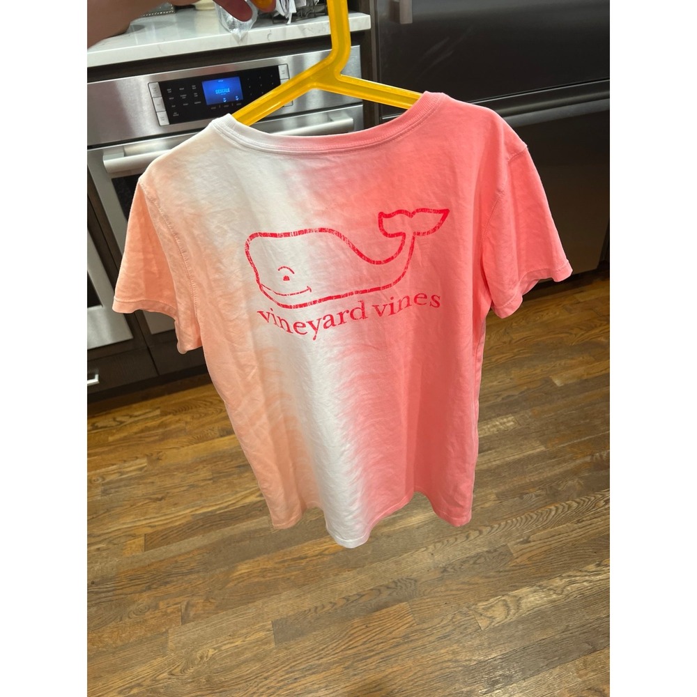 Vineyard Vines tShirt Small Pink Tie Dye Whale Logo Short Sleeve preppy girls 14